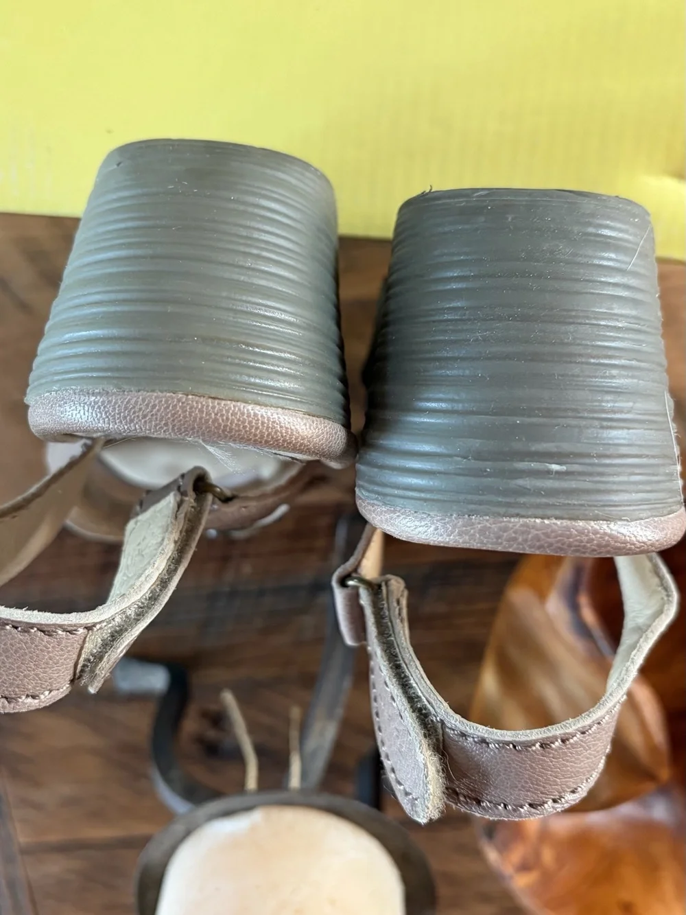 Fly London taupe wedge 36